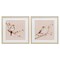 Stupell Industries Sweetest Brown Birds Branch 2pc Framed Print Under Glass Set, design by Lisa Wehmeyer